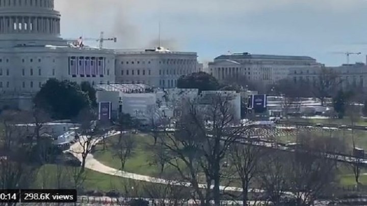 Συναγερμός στις ΗΠΑ: Lockdown στο Καπιτώλιο – Καπνοί βγαίνουν πίσω από το κτίριο