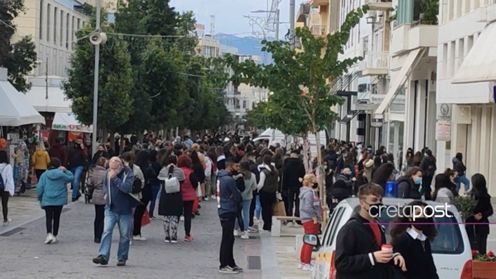 Hράκλειο: Κοσμοπλημμύρα στο κέντρο της πόλης – ΦΩΤΟ