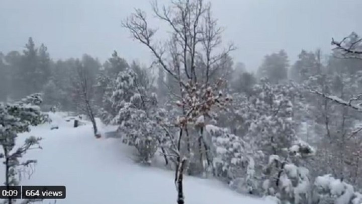 Πρωτόγνωρο χειμωνιάτικο σκηνικό στις ΗΠΑ- Έπεσε χιόνι στις ηλιόλουστες Αριζόνα, Νεβάδα και Καλιφόρνια