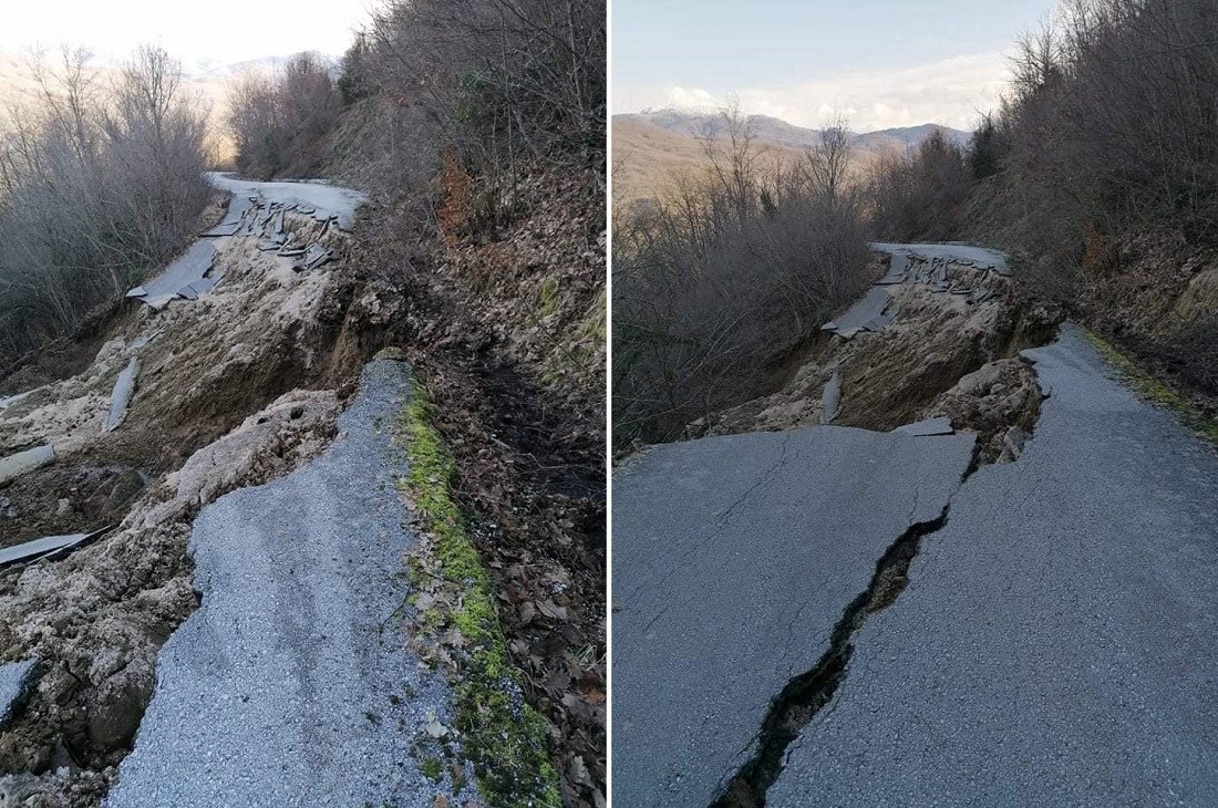 Ζαγόρι: Καταστράφηκε ολοσχερώς ο δρόμος στον Καλουτά – ΦΩΤΟ