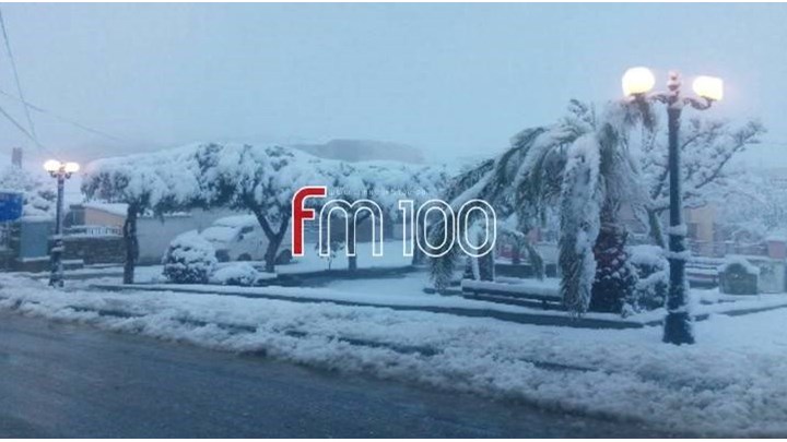 Κακοκαιρία: Στα λευκά “ντύθηκε” η Λήμνος – ΒΙΝΤΕΟ