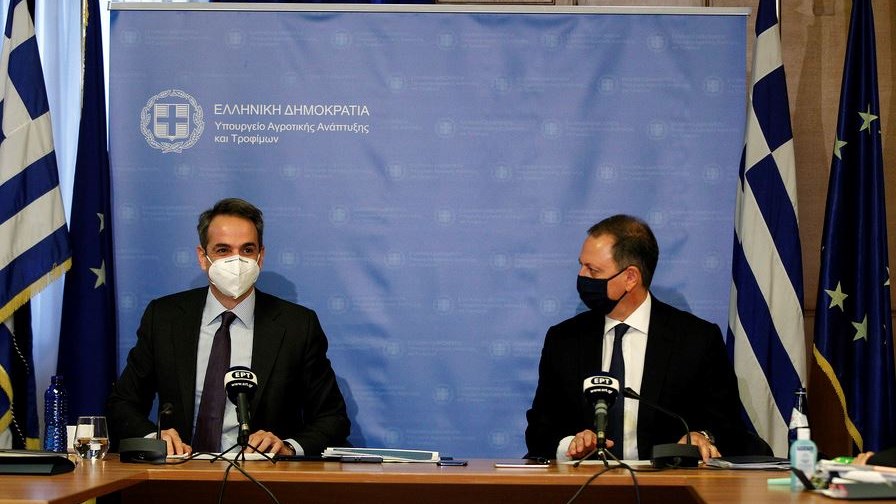 Μητσοτάκης από υπουργείο Αγροτικής Ανάπτυξης: Να γίνουν ανταγωνιστικά τα ελληνικά προϊόντα