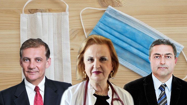 Μάσκες: Διπλές ή μονές; Υφασμάτινες ή ιατρικές; – Βασιλακόπουλος, Δημόπουλος και Παγώνη απαντούν