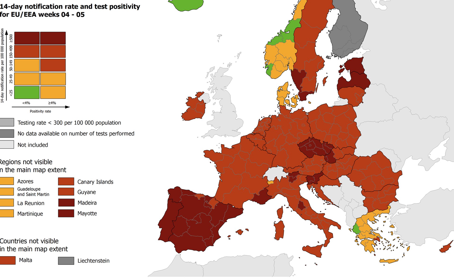Κορονοϊός – Χάρτης ECDC: Μπήκε στο “κόκκινο” η Αττική – ΦΩΤΟ