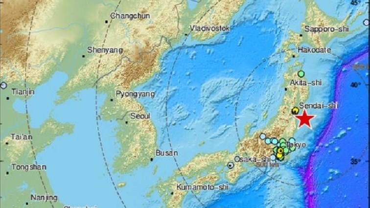 Σεισμός Ιαπωνία: Δεν υπάρχει προειδοποίηση για τσουνάμι μετά τα 7,1 Ρίχτερ στα ανοιχτά της Φουκουσίμα