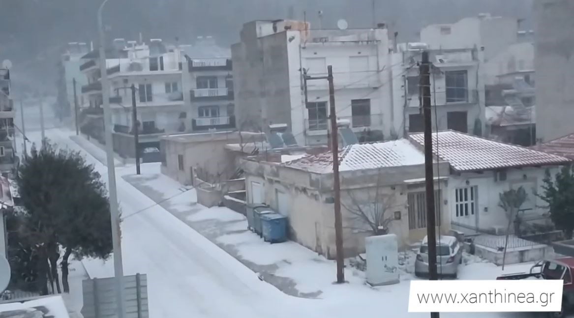 Κακοκαιρία “Μήδεια”: Στα “λευκά” ντύθηκε η Ξάνθη – ΦΩΤΟ – ΒΙΝΤΕΟ