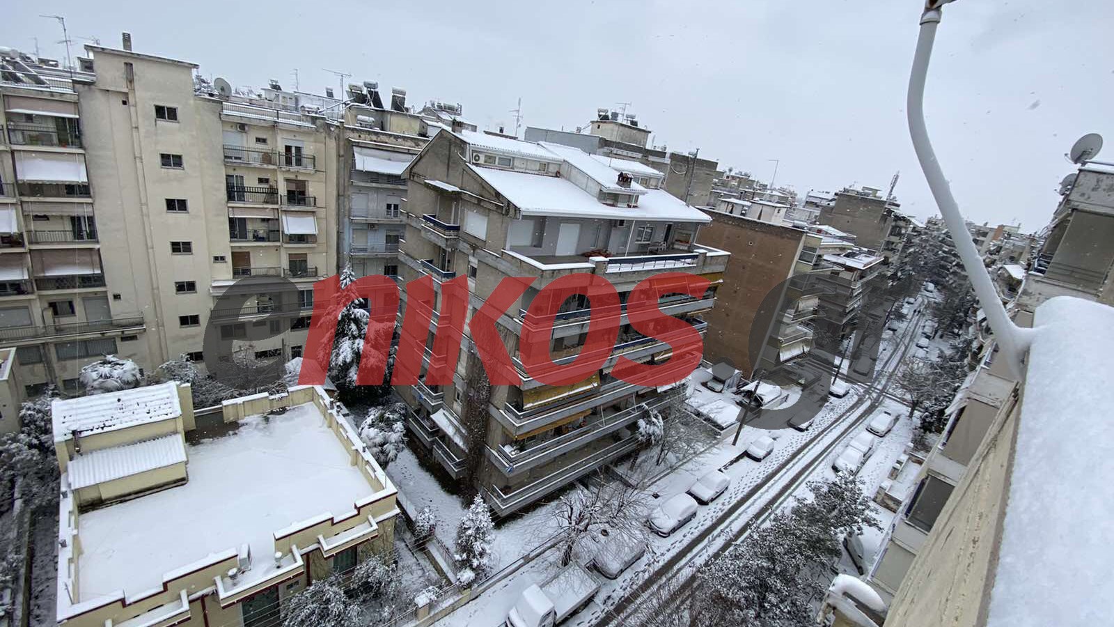 Κακοκαιρία “Μήδεια”: Ολόλευκες οι Σέρρες από τη χιονόπτωση – ΦΩΤΟ αναγνώστη