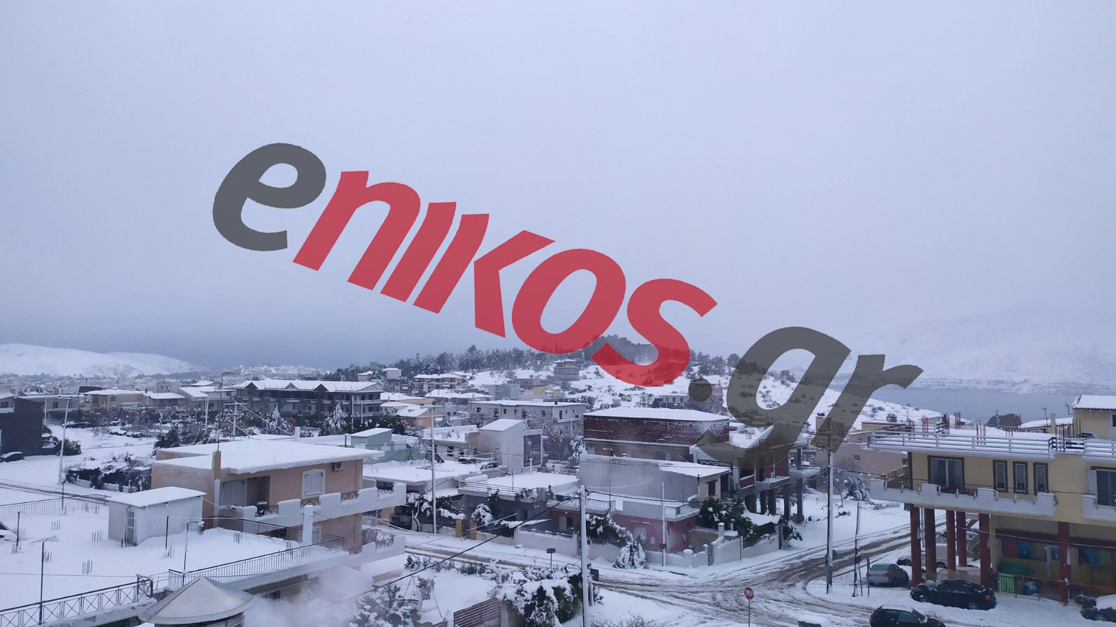 Κακοκαιρία “Μήδεια”: Στα λευκά και η Χαλκίδα – Χιόνι μέχρι τη θάλασσα – ΦΩΤΟ αναγνώστη