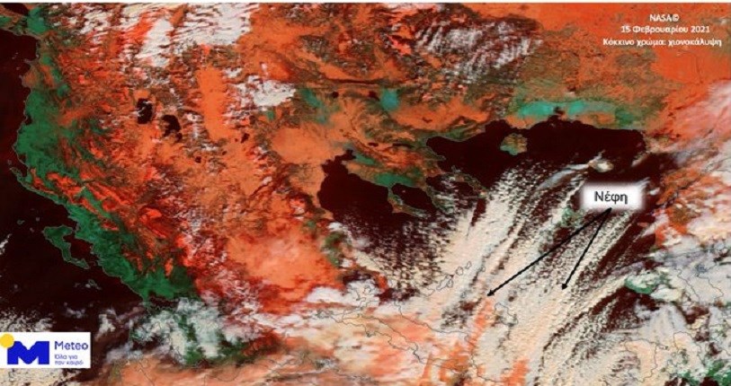 Κακοκαιρία “Μήδεια”: Η εντυπωσιακή ΦΩΤΟ της NASA για τη χιονόπτωση
