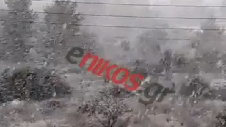 Κακοκαιρία “Μήδεια”: Έντονη χιονόπτωση στα Σπάτα – ΒΙΝΤΕΟ αναγνώστη