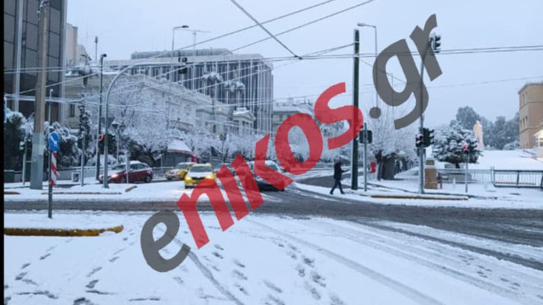 “Μήδεια”: Στα λευκά το κέντρο της Αθήνας – ΦΩΤΟ αναγνώστη