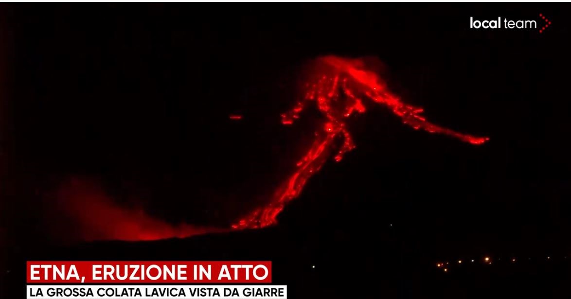 Εξερράγη κρατήρας του ηφαιστείου της Αίτνας