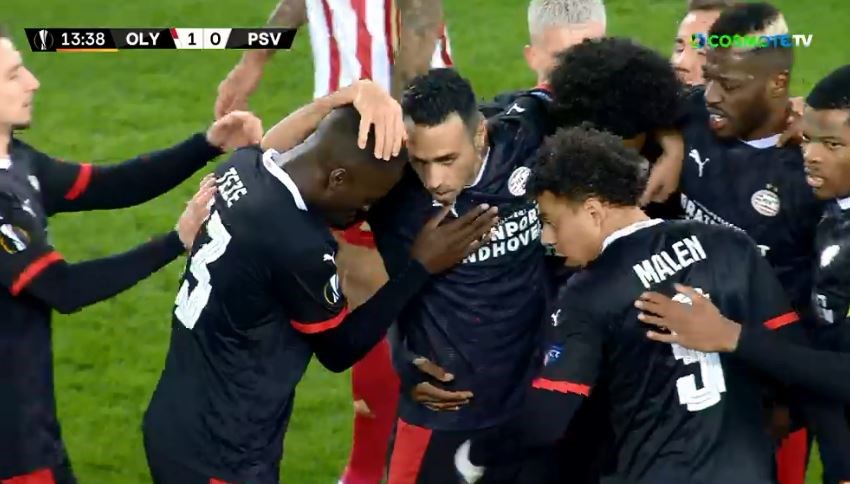 Ολυμπιακός – Αϊντχόφεν: Το γκολ των Ολλανδών – ΒΙΝΤΕΟ