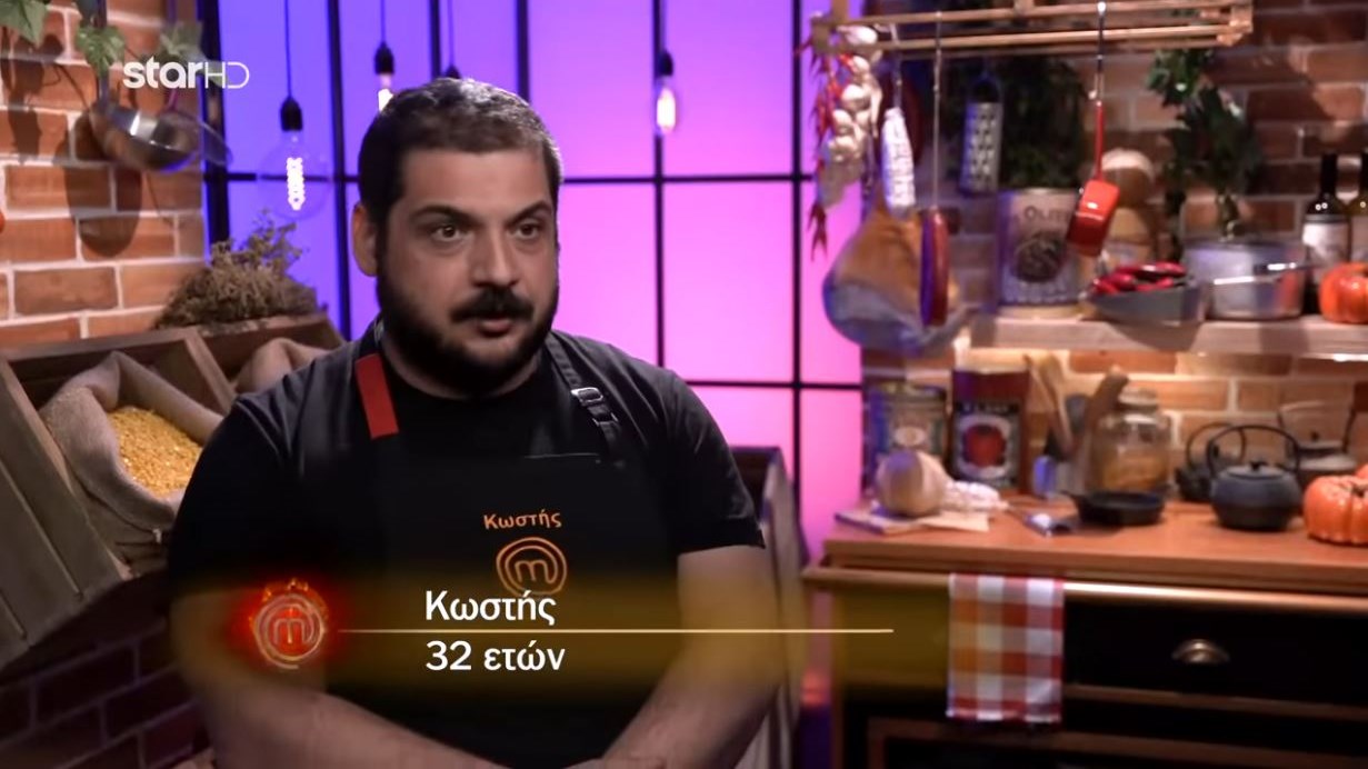MasterChef: Τα “καρφιά” του Κωστή για τους συμπαίκτες του – ΒΙΝΤΕΟ