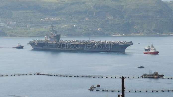 Στη Σούδα το θηριώδες αμερικανικό αεροπλανοφόρο Αϊζενχάουερ – Επίσκεψη Μητσοτάκη την Τρίτη