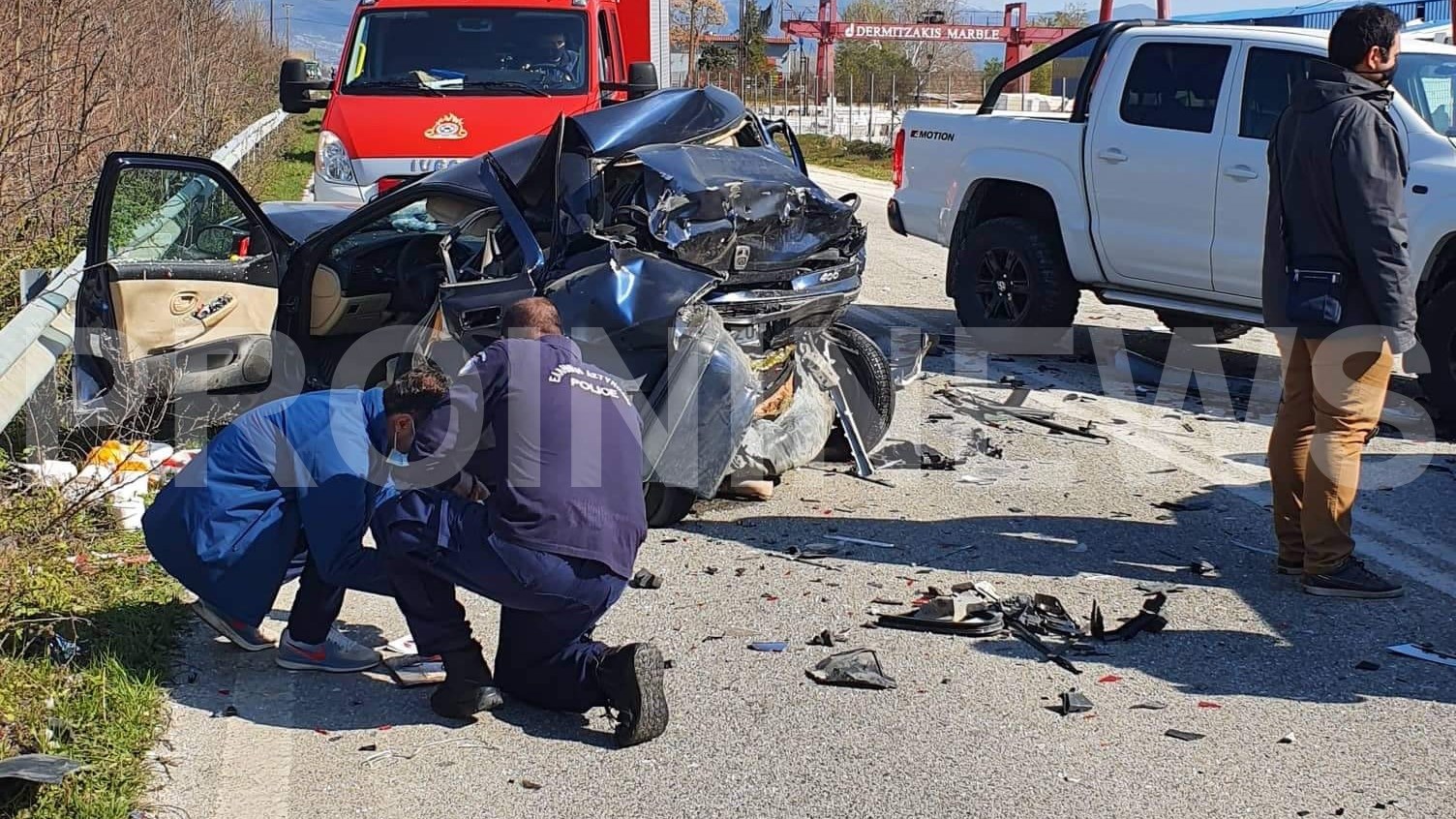 Τραγωδία στην Χρυσούπολη: Θανατηφόρο τροχαίο με έναν νεκρό και τρεις τραυματίες-ΦΩΤΟ