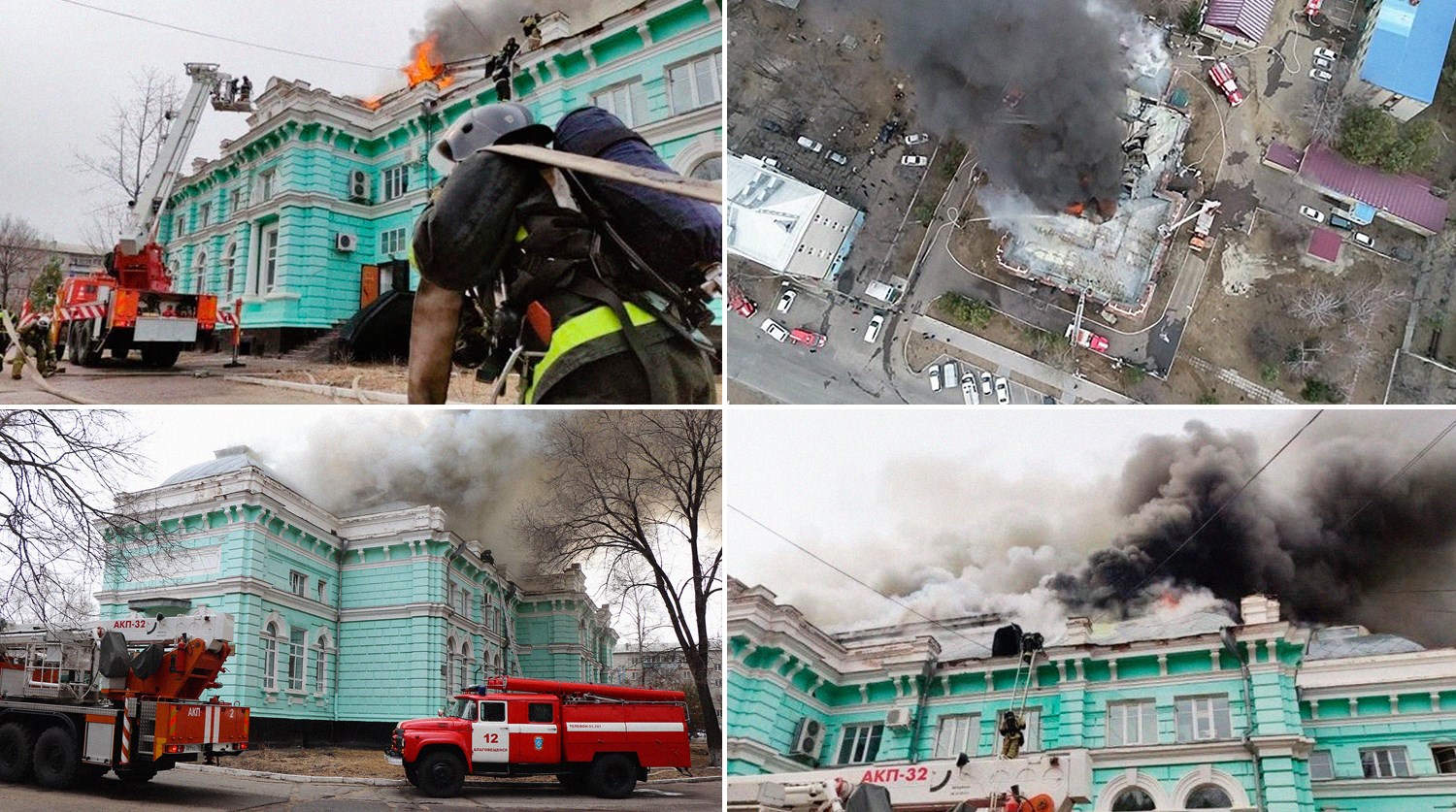 Στις φλόγες νοσοκομείο στη Ρωσία – Οι χειρουργοί συνέχισαν την επέμβαση ανοικτής καρδιάς