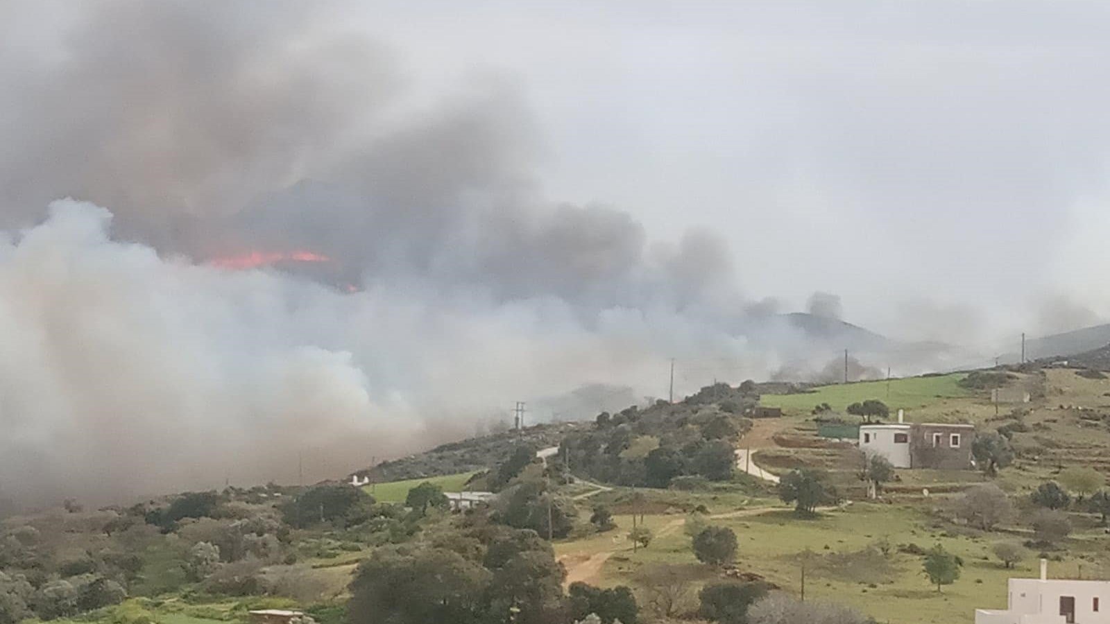 Φωτιά στην Άνδρο: Ενισχύονται οι δυνάμεις πυρόσβεσης – Με εντολή Χαρδαλιά κλιμάκιο της ΔΑΕΕ στο νησί