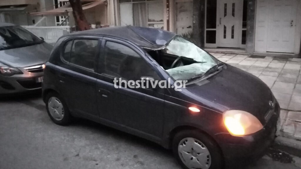 Θεσσαλονίκη: Άνδρας έπεσε από ταράτσα πολυκατοικίας πάνω σε αυτοκίνητο