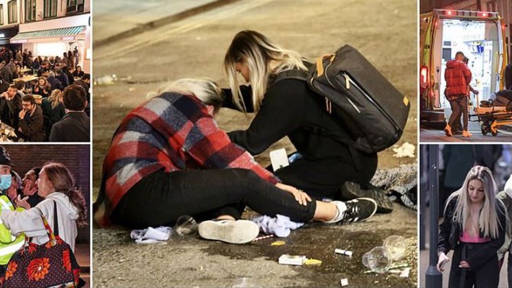 Βρετανία: “Πλημμύρισαν” με κόσμο οι παμπ μετά την άρση του lockdown – Το ξεφάντωμα και το hangover