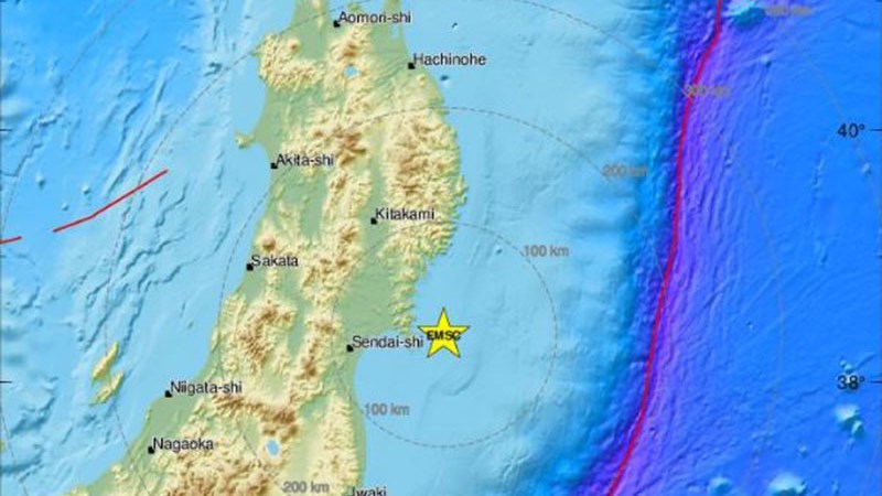 Σεισμός 5,7 Ρίχτερ στην Ιαπωνία