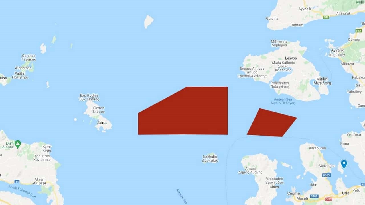 Νέα τουρκική πρόκληση: NAVTEX στην καρδιά του Αιγαίου – ΧΑΡΤΗΣ