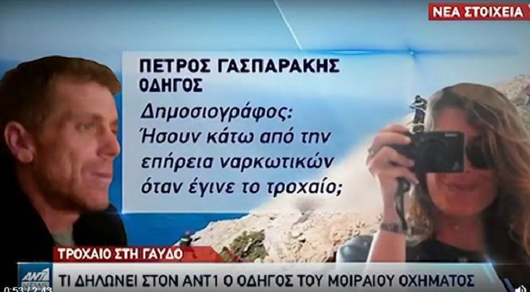 Ανατροπή για το τροχαίο στη Γαύδο: Βρέθηκαν ναρκωτικές ουσίες στο αίμα του οδηγού – Τι απαντά ο ίδιος