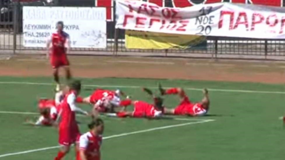 Eντυπωσιακό γκολ σε αγώνα της Γ’ Εθνικής – Ο σκόρερ μιμήθηκε τον πανηγυρισμό του Τριαντάφυλλου στο Survivor