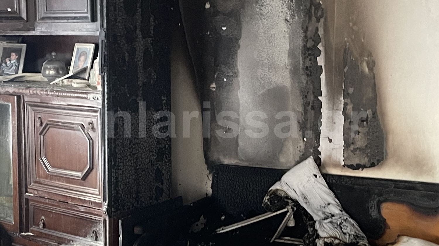 Τραγωδία στη Λάρισα: Νεκρός ηλικιωμένος από φωτιά στο σπίτι του – ΦΩΤΟ