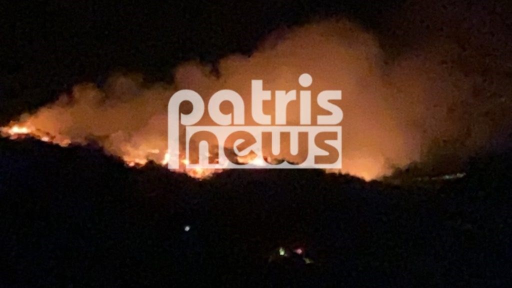 Ηλεία: Συνεχίζεται η μάχη με τις φλόγες στη Σμέρνα – Μεγάλη κινητοποίηση της Πυροσβεστικής – ΦΩΤΟ