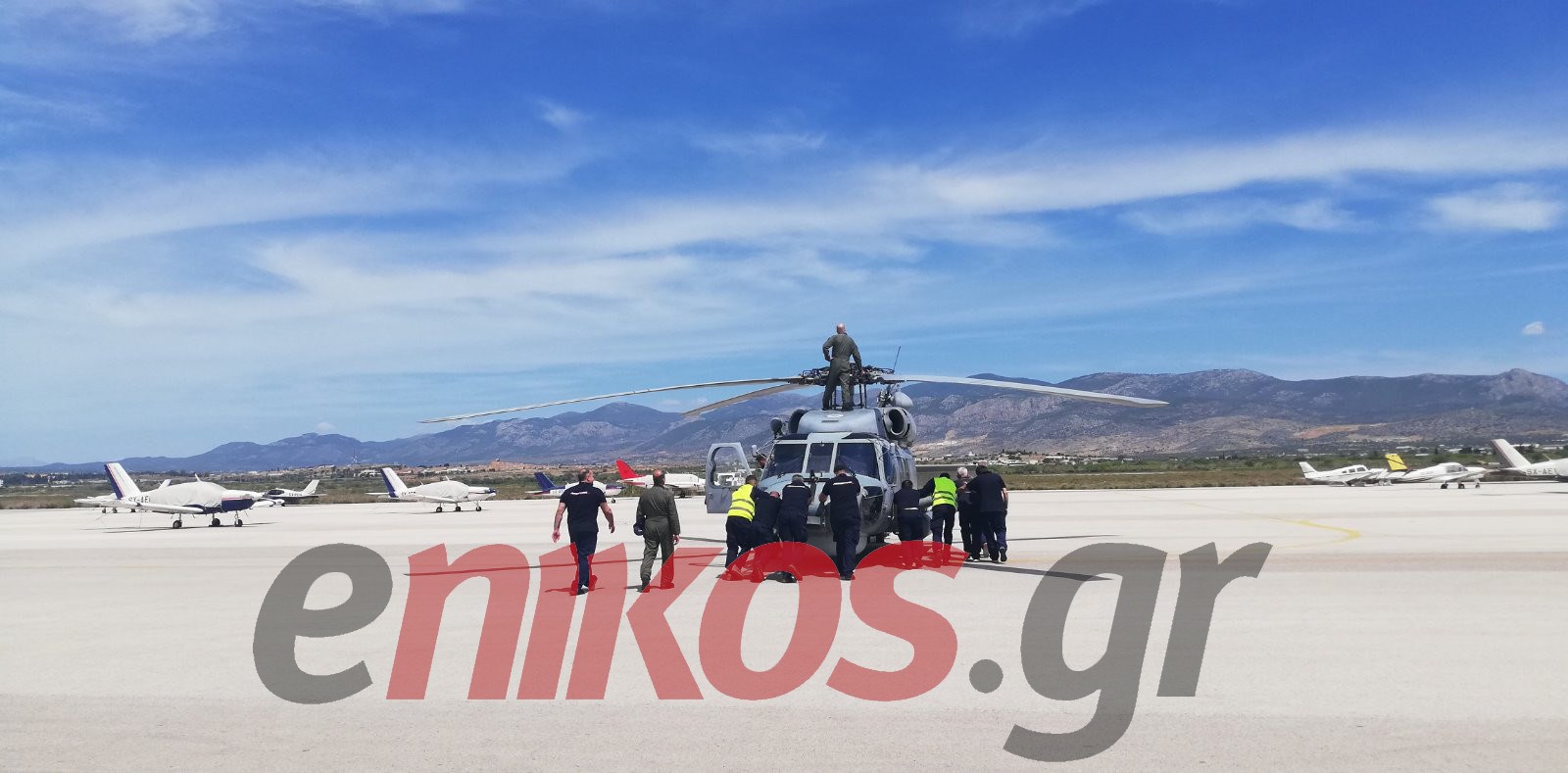 Αποκλειστικές εικόνες: Η πρώτη πτήση του ανακατασκευασμένου «Bravo» του Πολεμικού Ναυτικού