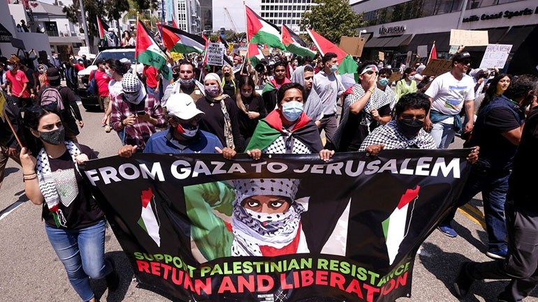 ΗΠΑ: Χιλιάδες διαδηλωτές υπέρ των Παλαιστινίων στους δρόμους – ΒΙΝΤΕΟ
