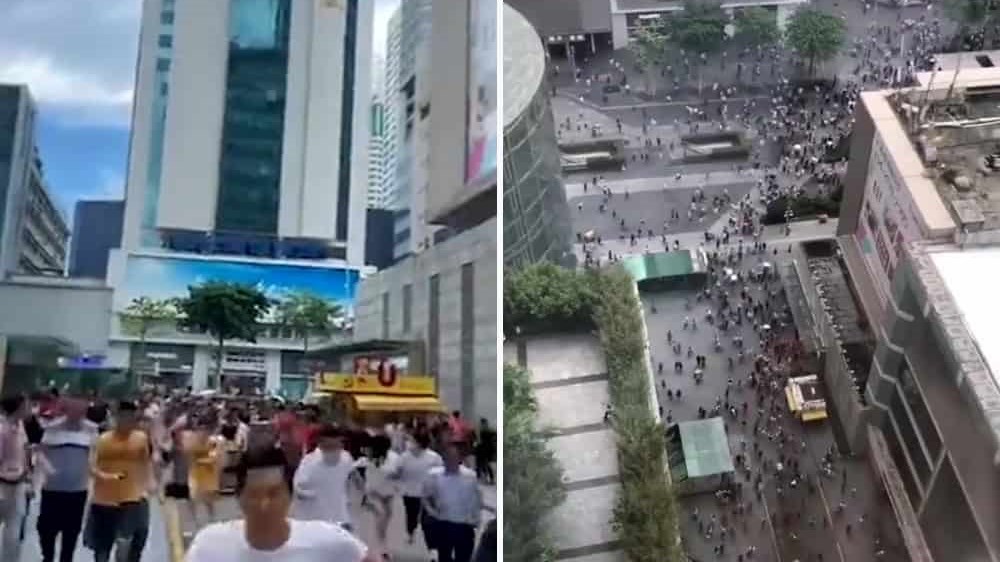 Κίνα: Σκηνές πανικού στην πόλη Σεντζέν – Ουρανοξύστης άρχισε να “τρέμει”