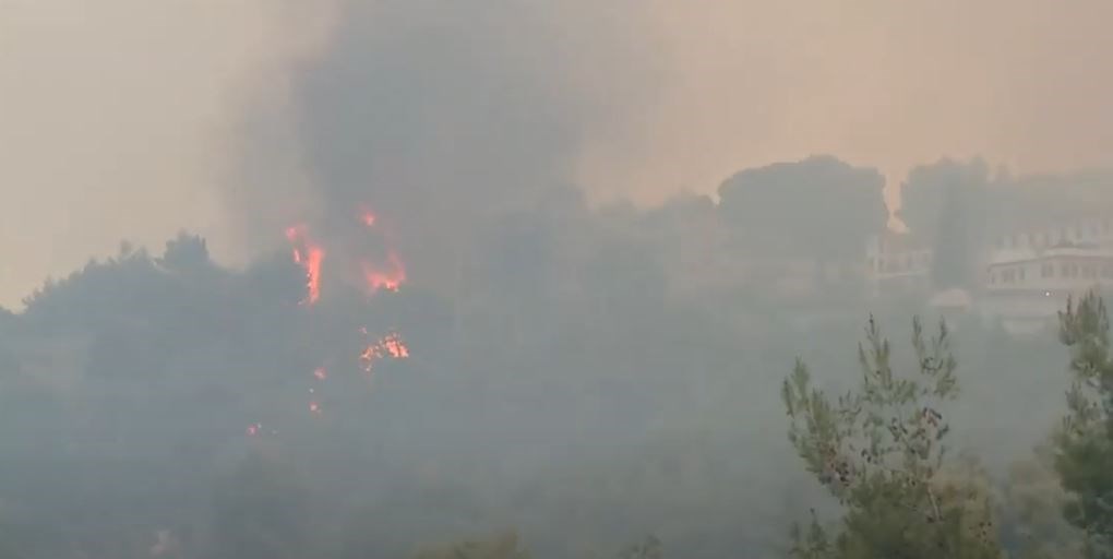 Φωτιά στον Σχίνο: Μαίνεται ανεξέλεγκτη η πυρκαγιά κοντά στα Μέγαρα – Δεύτερη δύσκολη νύχτα με ισχυρούς ανέμους – Νέο μήνυμα από το 112