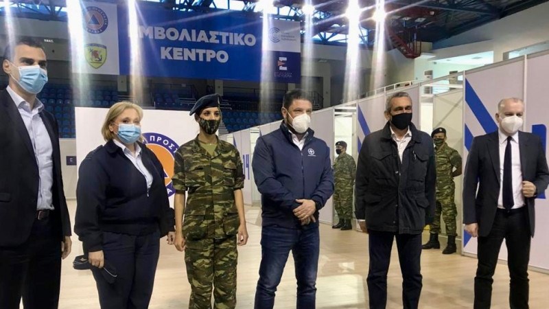 Ρόδος: Έτοιμο το νέο mega εμβολιαστικό κέντρο – Τι δήλωσαν Χαρδαλιάς – Θεμιστοκλέους