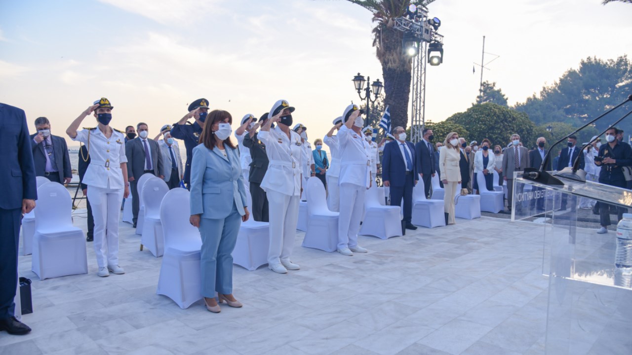Ο εορτασμός της 48ης Επετείου του Κινήματος του Ναυτικού και η συγκίνηση της Μαριάννας Βαρδινογιάννη