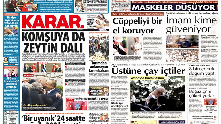 Τουρκικός Τύπος για συνάντηση Δένδια-Τσαβούσογλου: “Η διπλωματία της αγκαλιάς” και “Αγκαλιές στην Αθήνα”