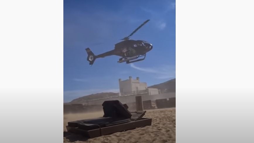Μύκονος: Επιχειρηματίας προσγειώθηκε με ελικόπτερο σε beach bar – BINTEO
