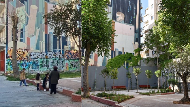 Νέο “πάρκο τσέπης” στο Μεταξουργείο – Το πριν και το μετά – ΦΩΤΟ