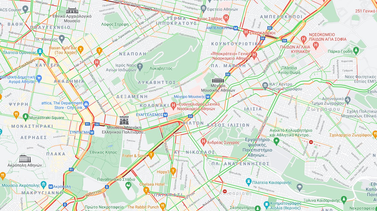 Απεργία: Κυκλοφοριακές ρυθμίσεις λόγω των συγκεντρώσεων – Ποιοι δρόμοι είναι στο “κόκκινο”