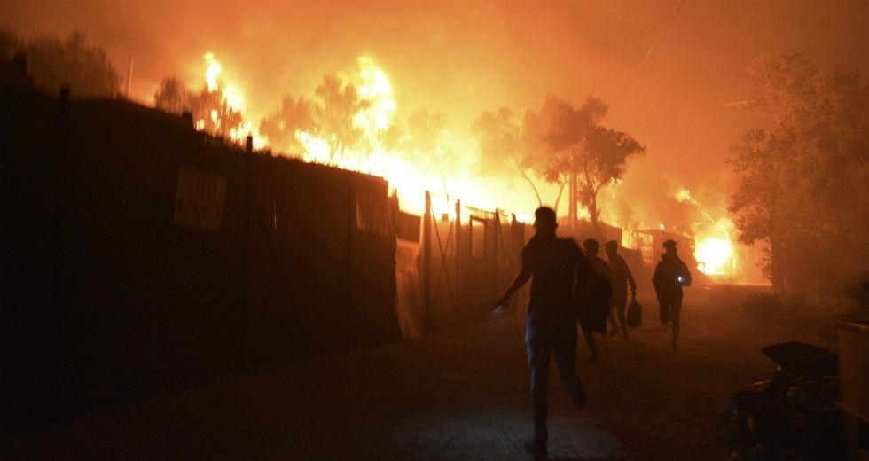 Μόρια: Κάθειρξη 10 ετών στους δράστες για τον εμπρησμό του ΚΥΤ