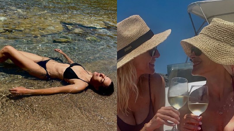 Μαρία Ναυπλιώτου: Στην Αστυπάλαια με την Ζέτα Δούκα – Το φωτογραφικό άλμπουμ των διακοπών τους