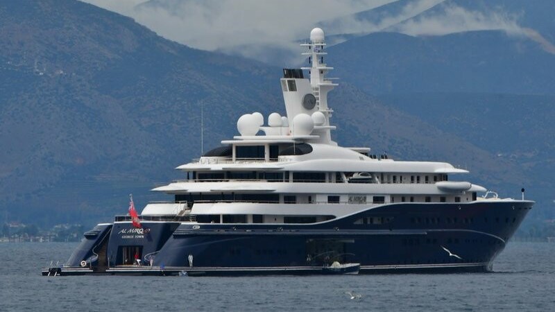 Στη Σκιάθο ο σεΐχης του Κατάρ με την εντυπωσιακή θαλαμηγό «Al Mirqab»