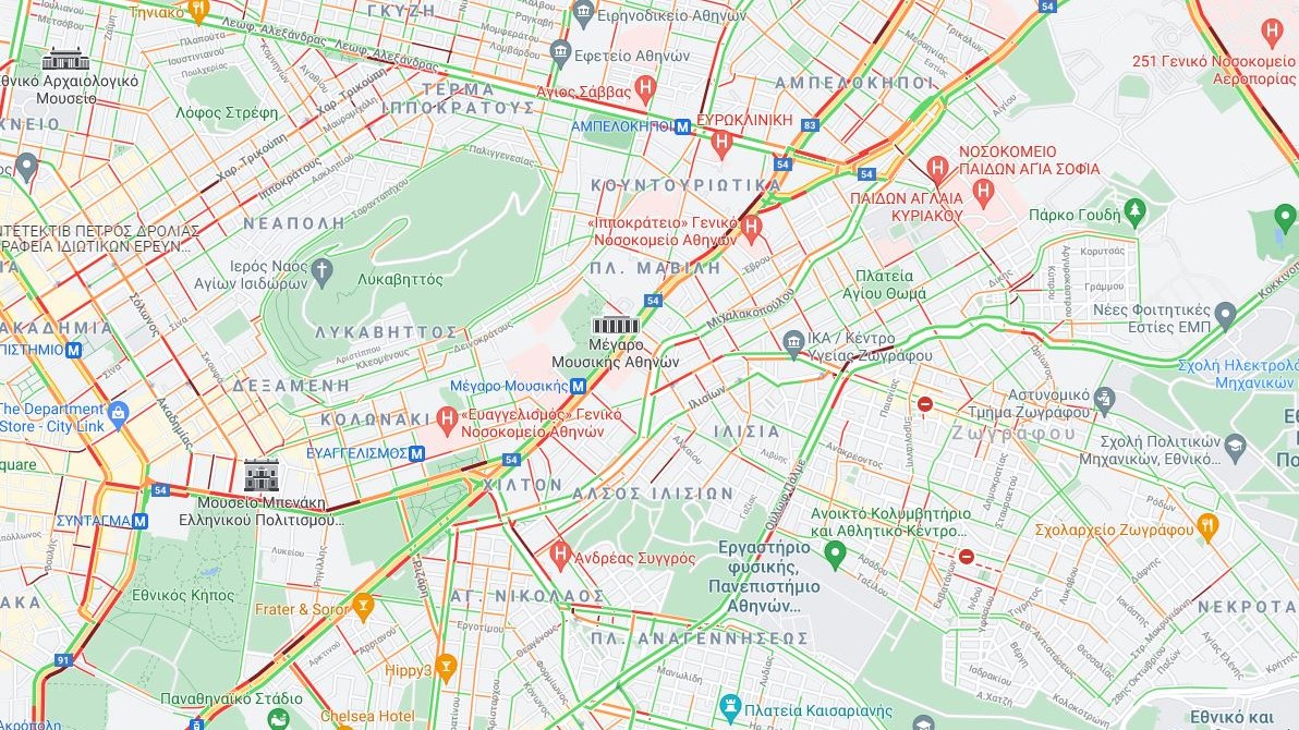 Κίνηση: Αυξημένη σε πολλούς δρόμους της Αττικής – Πού παρατηρούνται τα μεγαλύτερα προβλήματα