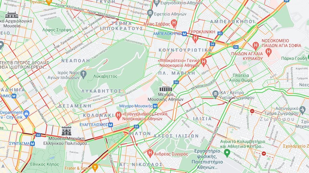 Κίνηση: Κυκλοφοριακό “έμφραγμα” στους δρόμους της Αττικής – Πού είναι αυξημένη