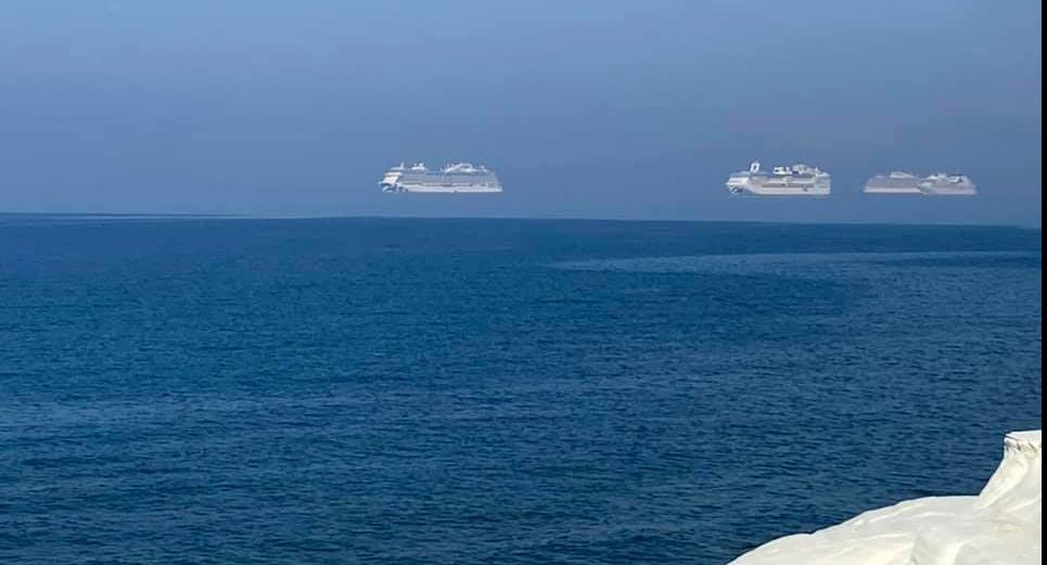 Κύπρος: “Αιωρούμενα” κρουαζιερόπλοια στη Λεμεσό – Τι είναι το φαινόμενο “Φάτα Μοργκάνα” – ΦΩΤΟ