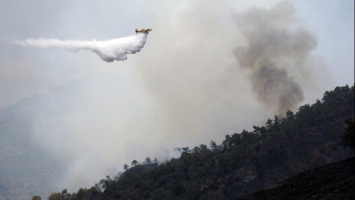 Νέα φωτιά στην περιοχή Κοτσιάτης της Κύπρου