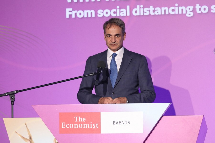 Μητσοτάκης στο συνέδριο του Economist: Είμαι εξαιρετικά αισιόδοξος για το μέλλον της οικονομίας