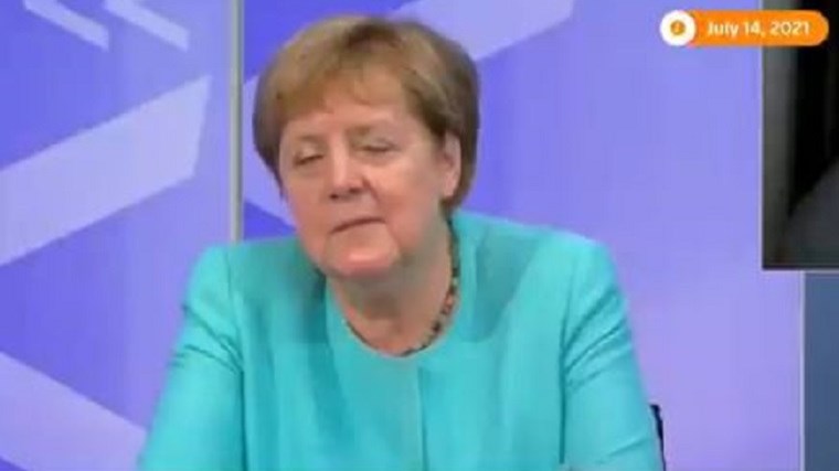 Viral η Άνγκελα Μέρκελ – Την πήρε ο ύπνος την ώρα τηλεδιάσκεψης