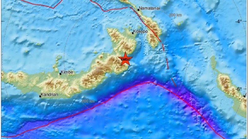 Σεισμός 5,7 Ρίχτερ στην Παπούα Νέα Γουινέα
